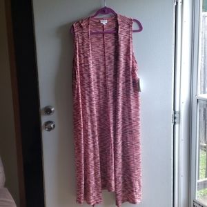 Lularoe Joy Long Duster Vest Size Large L